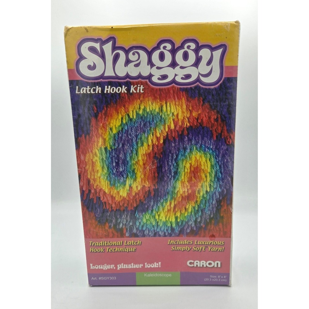 Vintage‎ Caron Shaggy Latch Hook Kit - Kaleidoscope #SGY303